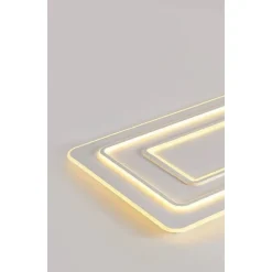 LAMPADARIO PLAFONIERA LED RETTANGOLARE 123W 3 TONALITÀ LUCE BT TELECOMANDO C66-3C