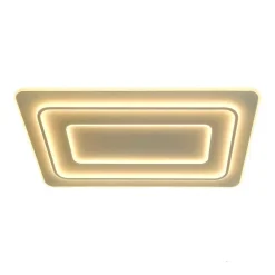 LAMPADARIO PLAFONIERA LED RETTANGOLARE 123W 3 TONALITÀ LUCE BT TELECOMANDO C66-3C