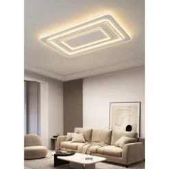 LAMPADARIO PLAFONIERA LED RETTANGOLARE 123W 3 TONALITÀ LUCE BT TELECOMANDO C66-3C