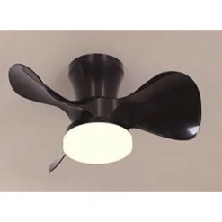 LAMPADARIO PLAFONIERA VENTILATORE DA SOFFITTO LED IP20 LUCE 3000-6500K NERO 42293