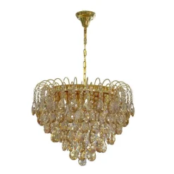 LAMPADARIO SOFFITTO SOSPENSIONE CLASSICO SFERE PENDENTI 12 PORTALAMPADE E14