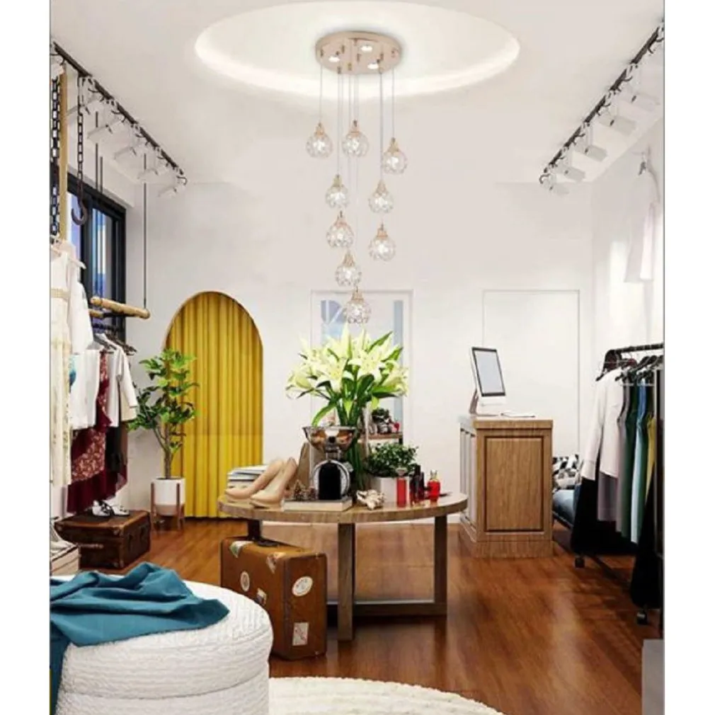 LAMPADARIO SOFFITTO SOSPENSIONE PLAFONIERA ORO ARGENTO ATTACCO G9 LUCE 6500K B37