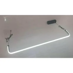 LAMPADARIO SOSPENSIONE 21W LINEARE ORIZZONTALE MINIMAL MODERNO NERO LUCE LED 50445