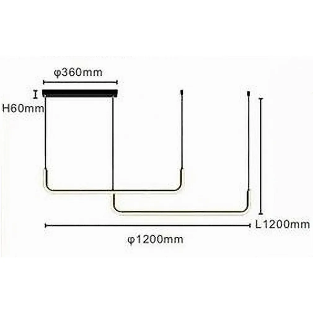 LAMPADARIO SOSPENSIONE 42W LINEARE ORIZZONTALE MINIMAL MODERNO NERO LUCE LED 50452