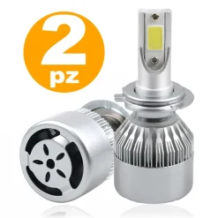 LAMPADE PER ANABBAGLIANTI E ABBAGLIANTI C6 H1 6000K LED F 36W/3800LM AUTO MOTO