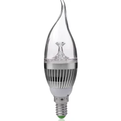 LAMPADINA A CANDELA COLPO DI VENTO DA 3W ATTACCO E14 BULBO PICCOLO LUCE CALDA