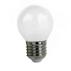 LAMPADINA A LED FILAMENTO OPACA 4 W E27 LUCE FREDDA CALDA NATURALE SFERA G45AB