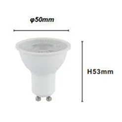LAMPADINA A LED LAMPADA ATTACCO GU10 7W 715LM BIANCO LUCE CALDA 3000K IP20 00496