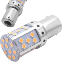 LAMPADINA CANBUS LUCE FREDDA 35 LED AUTO 1156 3030 12V INDICATORE DIREZIONE CA87