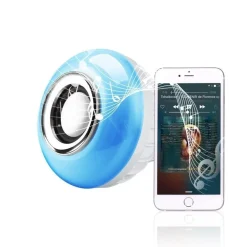 LAMPADINA CASSA BLUETOOTH COLORATA LED E27 RGB BULBO MUSICA LAMPADA TELECOMANDO