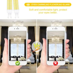 LAMPADINA FARETTO 5W LED 72 SMD 2835 ATTACCO G9 LUCE BIANCA FREDDA CALDA 220V