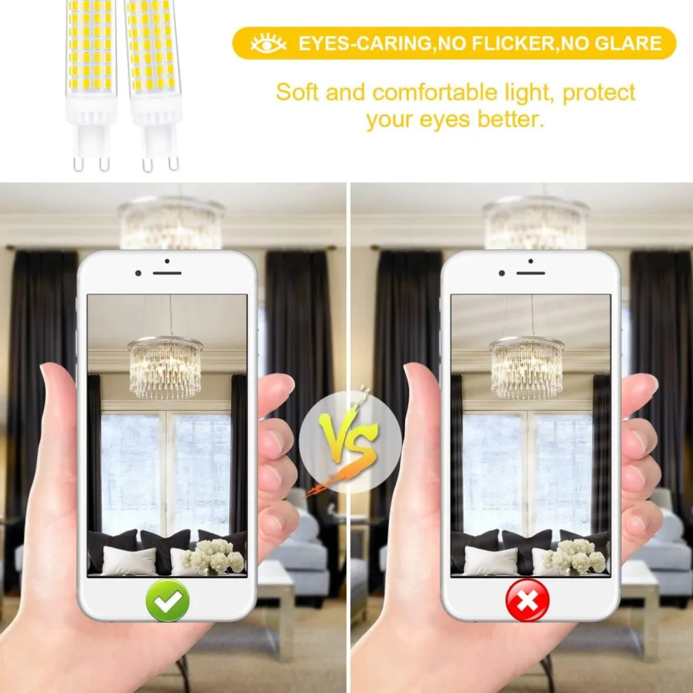 LAMPADINA FARETTO 5W LED 72 SMD 2835 ATTACCO G9 LUCE BIANCA FREDDA CALDA 220V