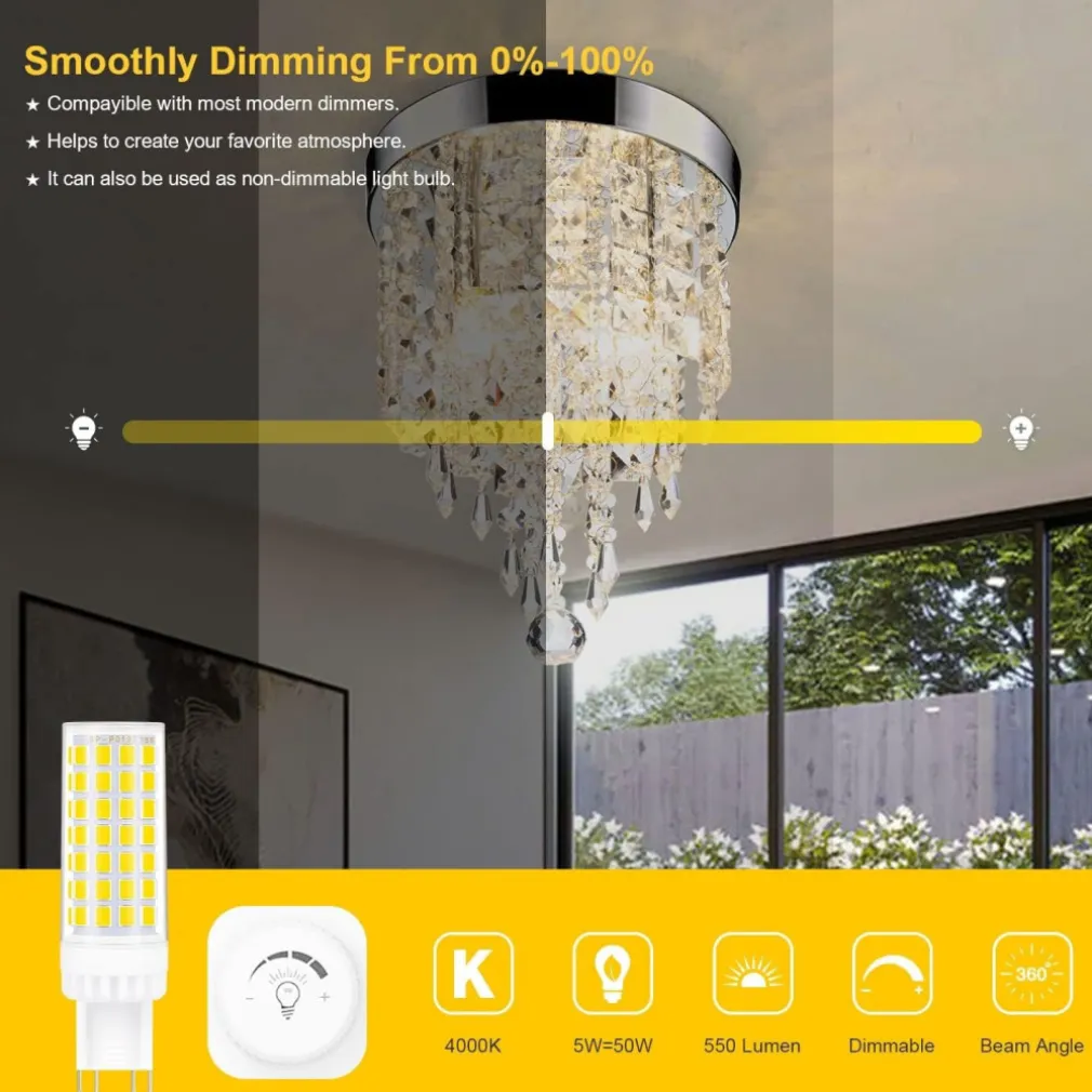 LAMPADINA FARETTO 5W LED 72 SMD 2835 ATTACCO G9 LUCE BIANCA FREDDA CALDA 220V