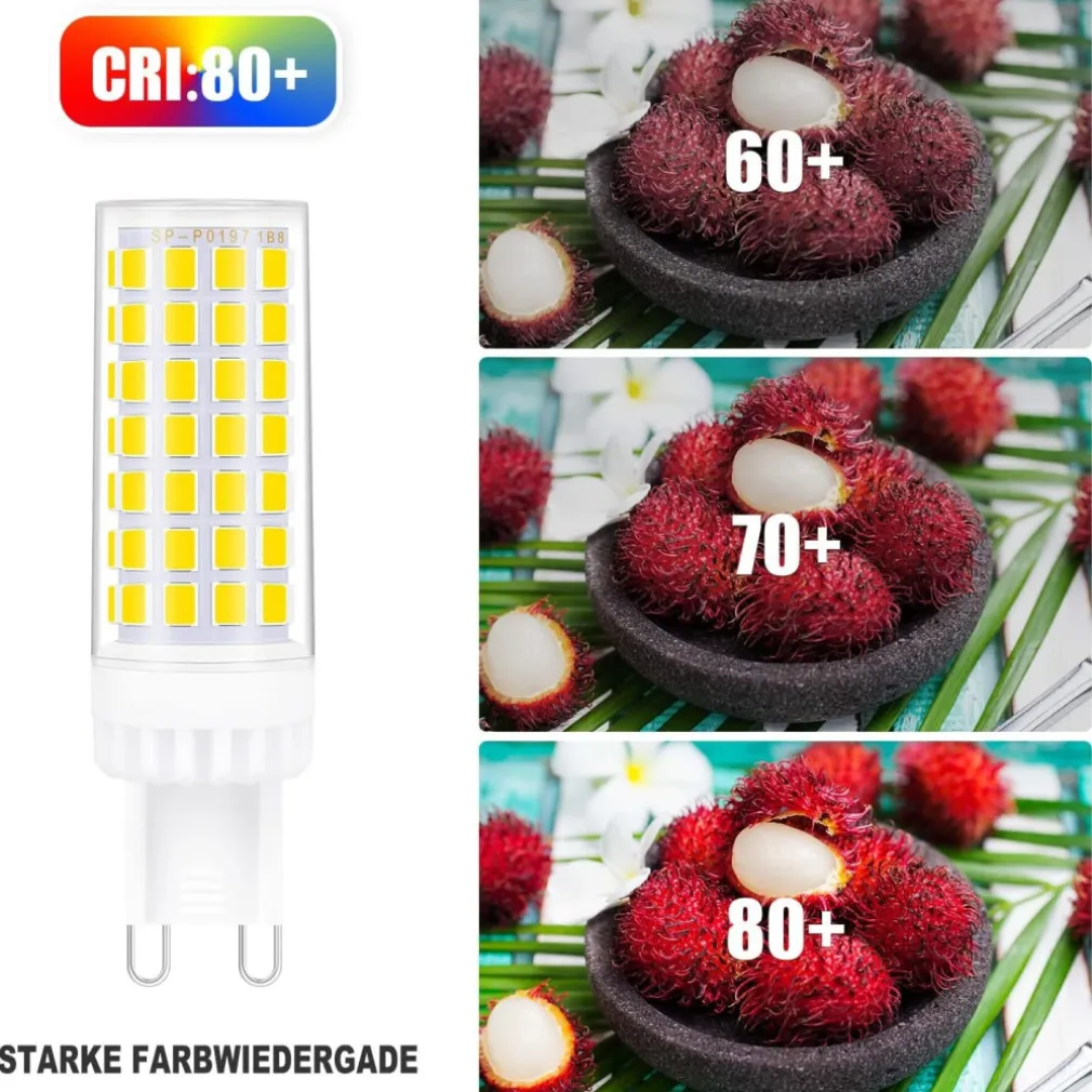LAMPADINA FARETTO 5W LED 72 SMD 2835 ATTACCO G9 LUCE BIANCA FREDDA CALDA 220V