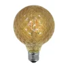 LAMPADINA FILAMENTO SFERA AMBRA E27 4W STILE VINTAGE RETRO LUCE DECORATIVA TD-OC