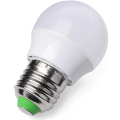 LAMPADINA GLOBETTO A LED DA 3W CON COPERTURA BIANCO LATTE A LUCE CALDA SET 10PZ