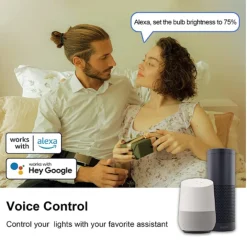 LAMPADINA INTELLIGENTE A60 10W LED RGB CCT DIMMERABILE WIFI E27 APP ALEXA GOOGLE