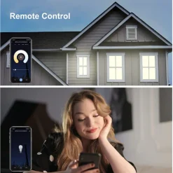 LAMPADINA INTELLIGENTE A60 10W LED RGB CCT DIMMERABILE WIFI E27 APP ALEXA GOOGLE