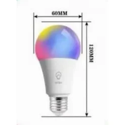 LAMPADINA INTELLIGENTE A60 10W LED RGB CCT DIMMERABILE WIFI E27 APP ALEXA GOOGLE