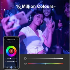 LAMPADINA INTELLIGENTE A60 10W LED RGB CCT DIMMERABILE WIFI E27 APP ALEXA GOOGLE