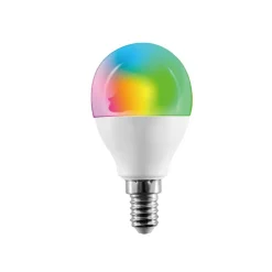 LAMPADINA INTELLIGENTE SMART G45 E14 5.5W 350LM WIFI LED RGB CCT DIMMERABILE APP