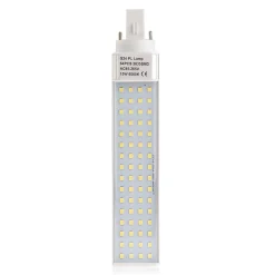 Lampadina Lampada Faretto G24 PL 15W 220V 60 Led Luce Bianco Freddo Caldo