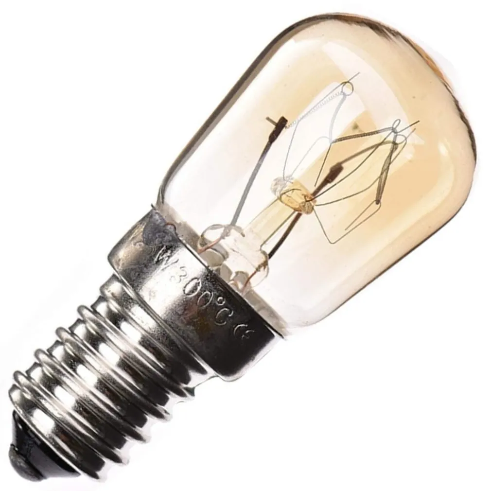 LAMPADINA LAMPADA LAMPADINE PER FORNO FORNETTO E14 15 WATT FINO A 300° GRADI