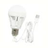 LAMPADINA LAMPADA LED USB 3W 5W 7W 5V LUCE BIANCA PORTATILE CAMPEGGIO EMERGENZA