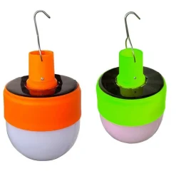 LAMPADINA LAMPADA LUCE LED LAMPADA EMERGENZA CAMPEGGIO CON PANNELLO SOLARE