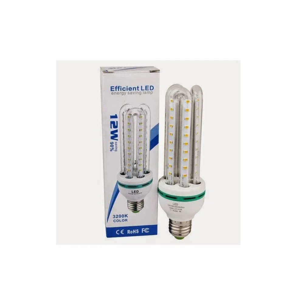 LAMPADINA LAMPADA TUBO LED LUCE BIANCA FREDDA CALDA E27 RISPARMIO 3U 12W