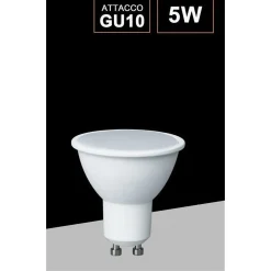 LAMPADINA LED 5 W GU10 LUCE CALDA NATURALE FREDDA FARETTO ILLUMINAZIONE GU10-5W