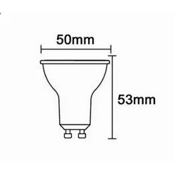 LAMPADINA LED 5 W GU10 LUCE CALDA NATURALE FREDDA FARETTO ILLUMINAZIONE GU10-5W