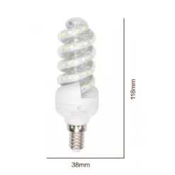 LAMPADINA LED 11 WATT E14 1045 LUMEN SPIRALE VORTICE LUCE NATURALE 4000K 91955
