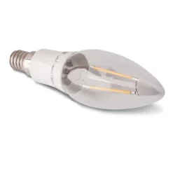LAMPADINA LED A CANDLA ATTACCO PICCOLO E14 4WATT FILAMENTO EFFETTO INCANDESCENZA