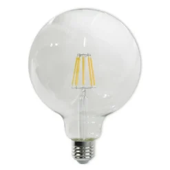 LAMPADINA LED A FILAMENTO 8W GLOBO G125 A SFERA ATTACCO E27 LUCE CALDA G125-TC