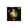 LAMPADINA LED A FILAMENTO GLOBO CARBONIO VINTAGE DECORATIVA ATTACCO E27 4W