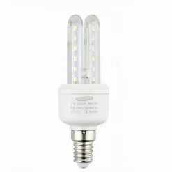 LAMPADINA LED ATTACCO E14 2U 4 W LUCE FREDDA CALDA NATURALE ILLUMINAZIONE 2U-01