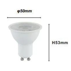 LAMPADINA LED ATTACCO GU10 9 W LUCE NATURALE 4000K 913 LM BIANCO LAMPADA IP20 00458
