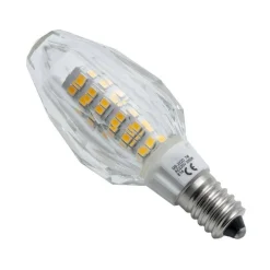 LAMPADINA LED CANDELA E14 VETRO CRISTALLO LAMPADA 7W 230V LUCE 3000K 4000K 6000K