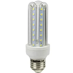 LAMPADINA LED E27 10 W LAMPADA TUBOLARE LUCE CALDA FREDDA NATURALE U-10W