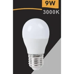 LAMPADINA LED E27 9 W 820LM MINI GLOBO G45 SMD LUCE CALDA FREDDA NATURALE G45-9W