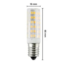 LAMPADINA LED E14 6 W LUCE BIANCA FREDDA 6500K NATURAL 4000K CALDA 3000K