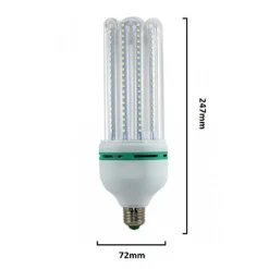 LAMPADINA LED E27 30 W 4U TUBOLARE TUBO LINEARE LUCE NATURALE 4000K 2850LM 87491