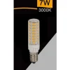 LAMPADINA LED E14 7W 820LM TUBOLARE LUCE NATURALE FREDDA CALDA SPARAC-E14-7W-CE2