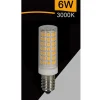 LAMPADINA LED E14 6W 700LM TUBOLARE LUCE FREDDA CALDA NATURALE SPARAC-E14-6W-CE1