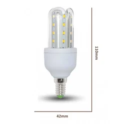 LAMPADINA LED E14 5W 3U JN06 LUCE TUBOLARE TUBO LINEARE LUCE FREDDA 6500K 475LM 87149