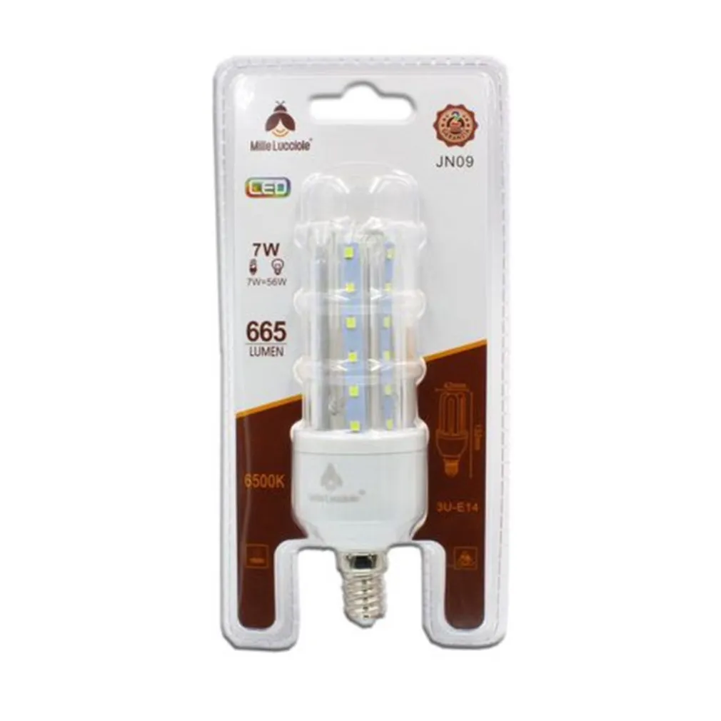 LAMPADINA LED E14 7W 3U JN09 LUCE TUBOLARE TUBO LINEARE LUCE FREDDA 6500K 665LM 87170