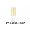 LAMPADINA LED G9 6 WATT 720LM LUCE CALDA 3000K NATURALE 4000K FREDDA 6500K