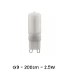 LAMPADINA LED G9 2.5 WATT LUCE BIANCO CALDO 3000K FREDDO 6500K NATURALE 4000K