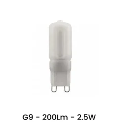 LAMPADINA LED G9 2.5 WATT LUCE BIANCO CALDO 3000K FREDDO 6500K NATURALE 4000K
